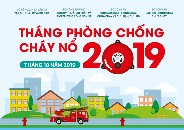Đạp xe diễu hành, diễn tập chữa cháy suốt Tháng Phòng chống cháy nổ 2019