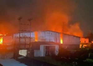 Cháy lớn thiêu rụi kho giấy rộng gần 800 m2 tại Hải Phòng