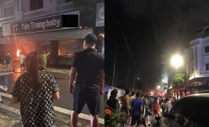 Cháy lớn thiêu rụi ngôi nhà ở chợ quần áo lớn nhất Hà Nội