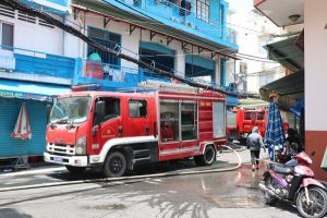 TP.HCM: Cháy lớn thiêu rụi căn nhà trong hẻm tại Q.Bình Thạnh