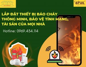 Thiết bị cảnh báo cháy sớm - Công nghệ hiện đại cuộc sống an toàn