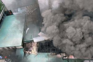 Cháy lớn trên phố Trần Bình, Hà Nội