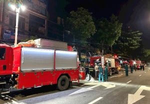 Cháy lớn tại căn nhà hai tầng trên đường Trường Chinh, thành phố Đà Nẵng