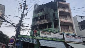 Khánh Hòa: Cháy lớn tại khu nhà trọ nằm sát chợ Đầm