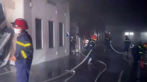 Khống chế đám cháy tại đại lý Hyundai Bình Thuận