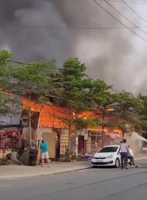 Sơn La: Cháy lớn tại cửa hàng kinh doanh ăn uống